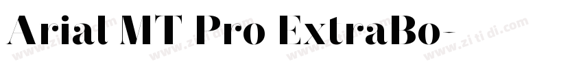 Arial MT Pro ExtraBo字体转换